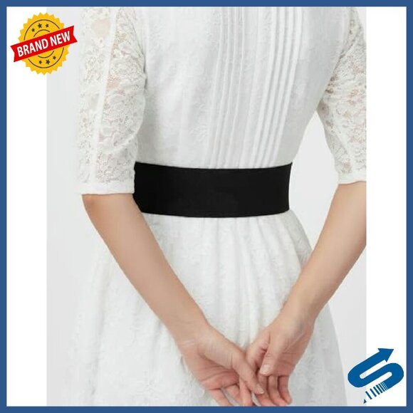 3 Inch Wide Elastic Waspie Belt with Antique Buckle for Dresses Skirts main image 8